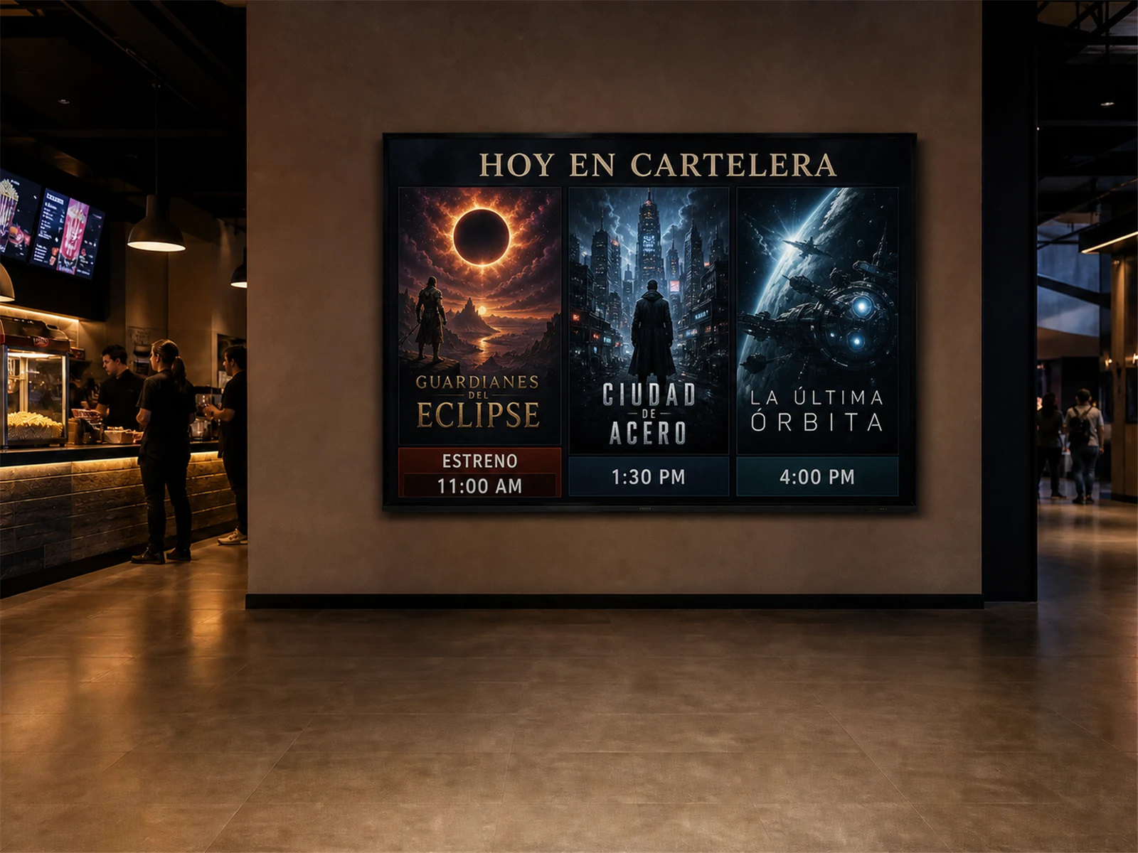 ContentOEP en un negocio de Cines