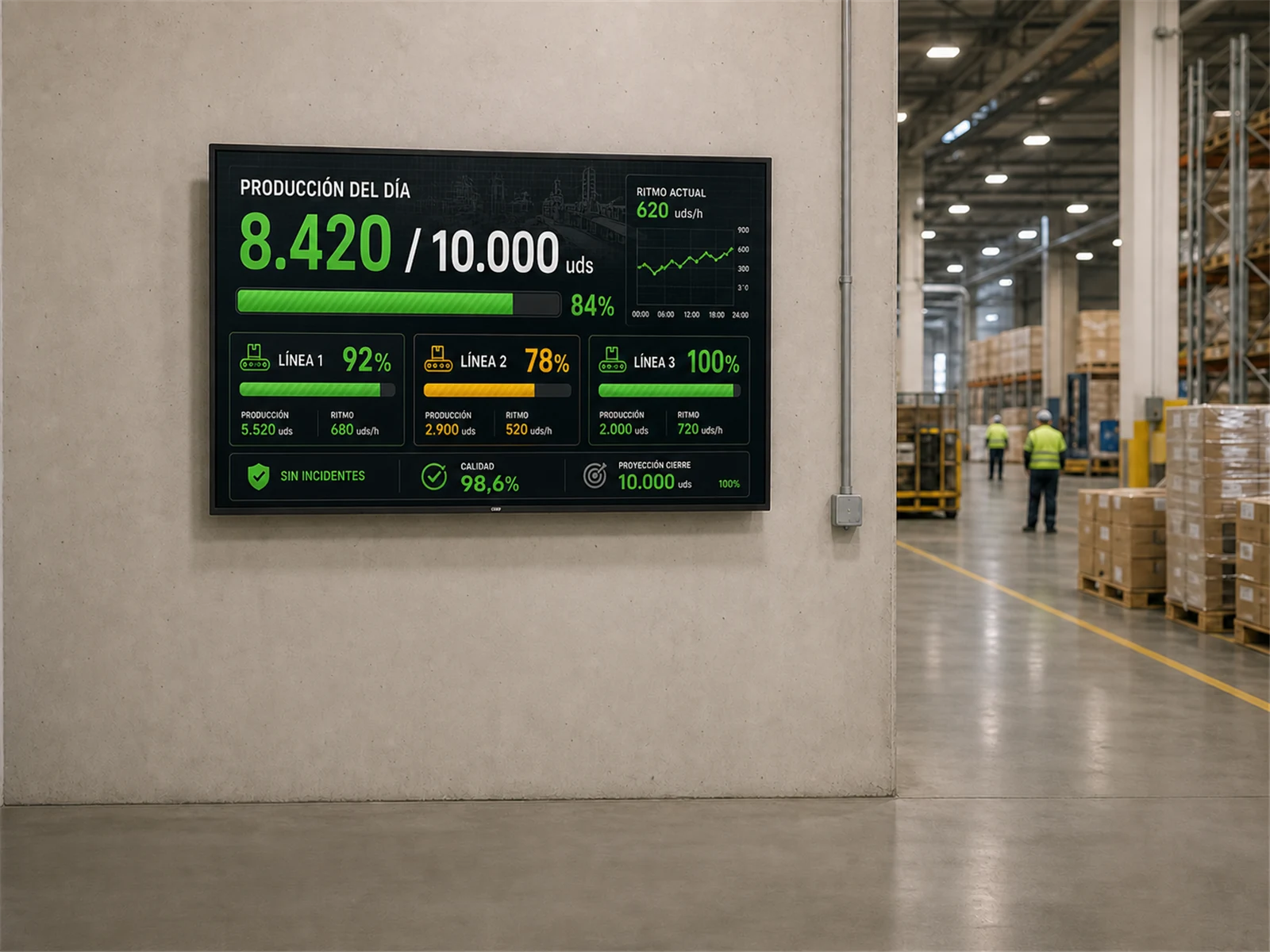 ContentOEP en un negocio de Industrias y fábricas